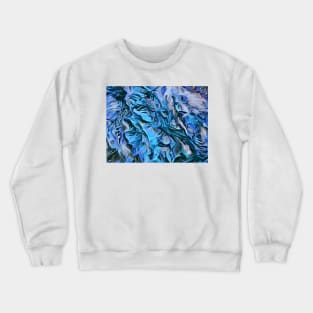 Flowing colors abstract design Crewneck Sweatshirt